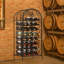 Armoire à vin 35 bouteilles en fer forgé avec serrure