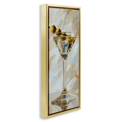  Art mural neutre sur toile Martini par LSR Design Studio