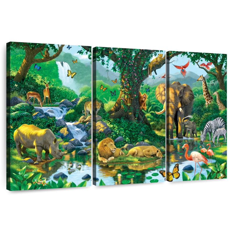 Brampt Jungle Harmony, 28" H x 45" W