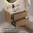 30" Wall Mounted Bathroom Vanity Set With Sink Top, Faucet And Drain, Floating Cabinet-1743086963