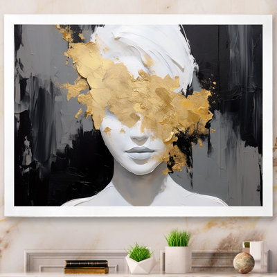 «Blinded By Glam», portrait abstrait - mode femme, art mural