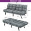 70"  Convertible Futon Sofa Bed with Split Back and Adjustable Arms-210555530