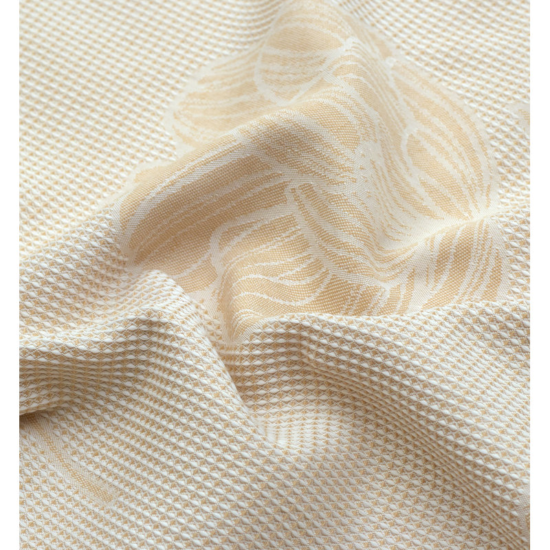 Gold Jacquard Floral King Microfiber Comforter Set