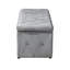Ensemble de repose-pieds rectangulaire 1 pièce en velours court avec 2 repose-pieds （UNIQUEMENT OTTOMAN)
