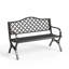 Powder Coated Steel Park Bench