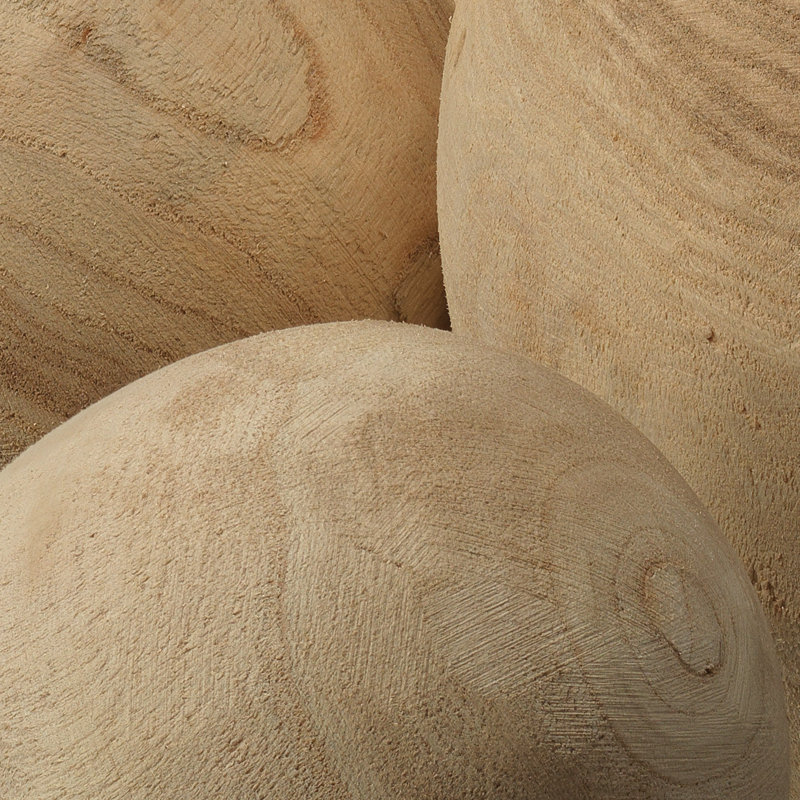 Boules de bois Malibu (ensemble de 3)