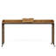 Table de lit réglable de 35,4 po à 43,3 po de hauteur avec roulettes, bureau d'ordinateur portable grand format 70,8 po, chariot d'ordinateur roulant avec support inclinable, prises intégrées et ports USB pour lit / canapé (brun rustique)
