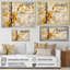 Forêt de bois de bouleau beige et jaune I - arbre, art mural-807832647-807832653