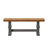Greisofe 78" Solid Wood Oak Finish Top 6-Piece Dining Set With French Ladder Back Chairs And Bench-423311630-423311635