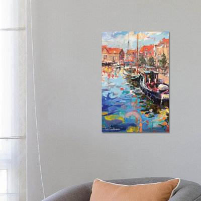 Enkhuizen Netherlands by Jos Coufreur - Wrapped Canvas Print