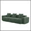Canapé modulaire à 3 sièges profonds avec passepoil à bordure française, sans assemblage requis, canapé moderne à 3 places avec coussins décoratifs, tissu de velours vert-558264221-558264194