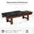 Okoboji 59.5" Mid-Century Solid Wood Slatted Bench with 2 Removable Cushions-438191007