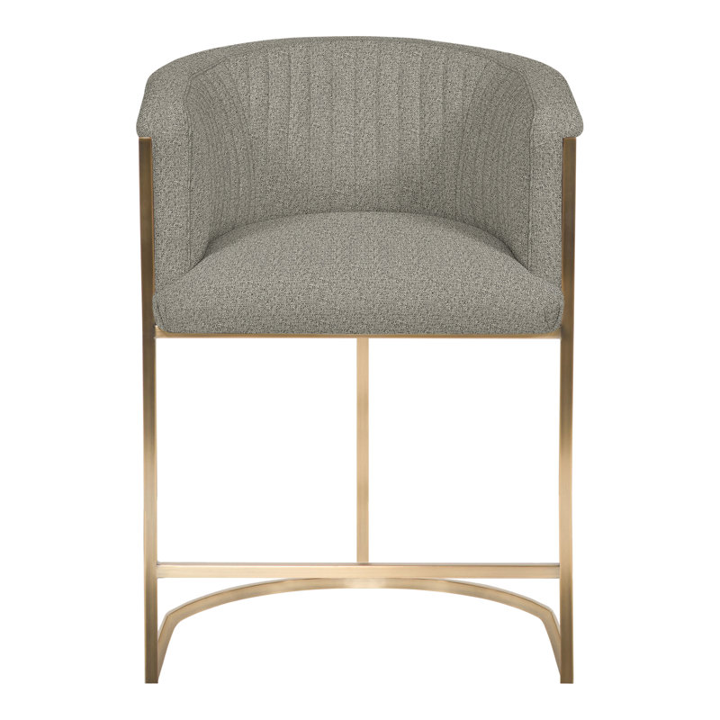Tabouret de comptoir Skye Channel, Graphite Tuck