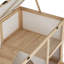 34.9"W X19.7"D X36.6"H Multi-Chamber Small Animal Hutch
