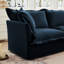 Comfortable Deep Seat Armchair Set With Ottoman For Living Room Relaxation-1286474044