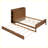 Wescott Platform Bed with Storage Headboard and a Big Drawer,Storage Bed,Bed Frame,Beds-443833561