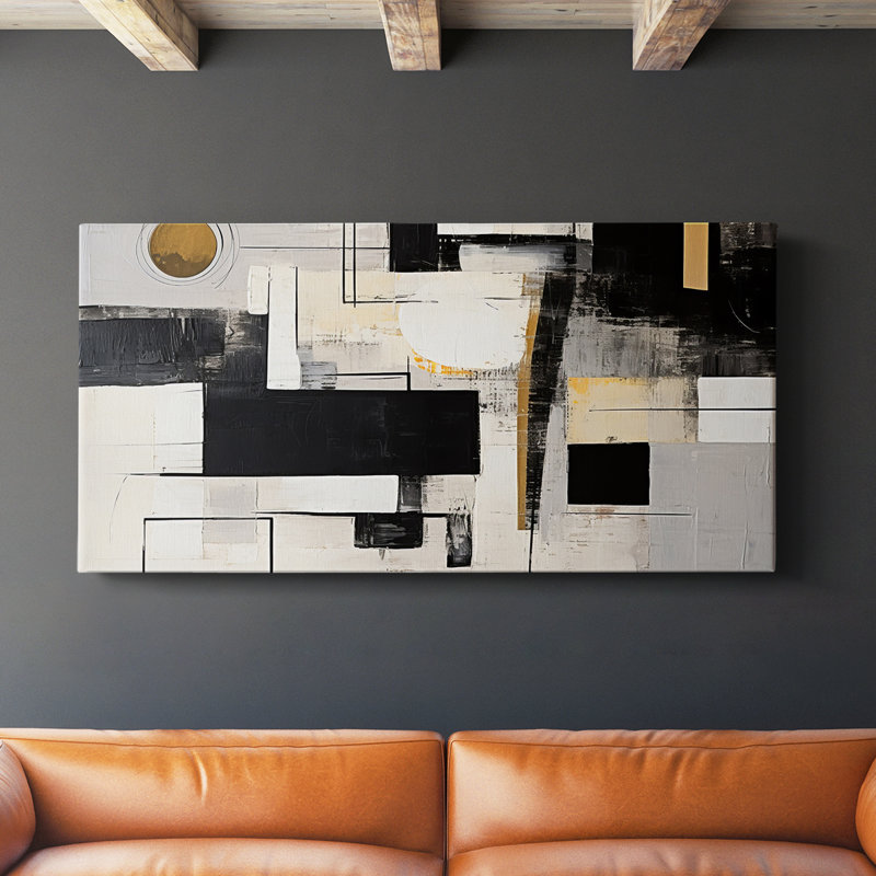 Abstract Series 4 #X-Gallery Wrapped Canvas, 16" H x 32" W