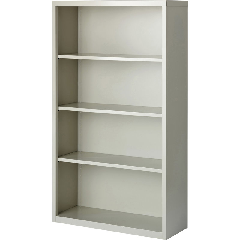 Bibliothèque standard Fortress, Gris clair, (4 tablettes) H 60 po x l 35 po x P 13 po