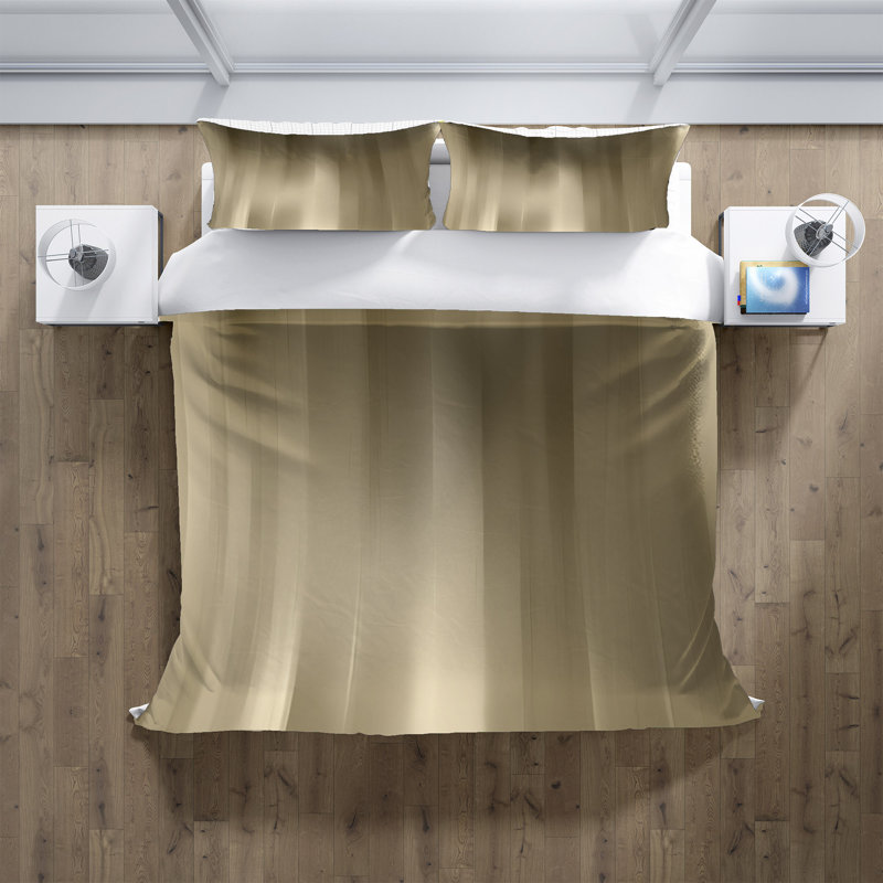 Polyester Striped Duvet Cover, Queen Duvet Cover + 2 Queen Shams