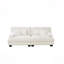 Canapé Cloud 2 places pour le salon, canapé 2 places en chenille avec 2 coussins lombaires et 2 coussins décoratifs-71670913-71670923