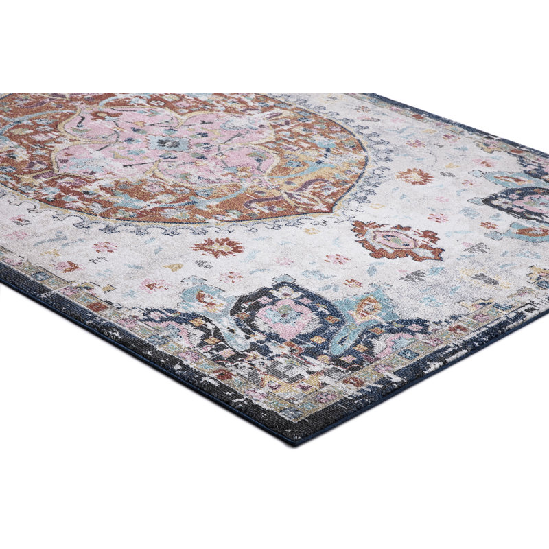 Emmajane ivoire marocain usé / fondu ivoire, Rectangle 7 pi 10 po x 10 pi 6 po