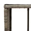 Contour de spa vidaXL en poly rotin gris et bois d'acacia massif-130558080