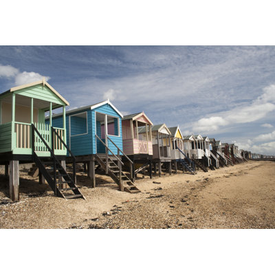 Beach Huts by Chillingworths - Wrapped Canvas Print