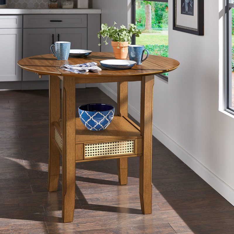 Pulukan Drop Leaf Dining Table, Oak, Standard Height (30.19" Height)