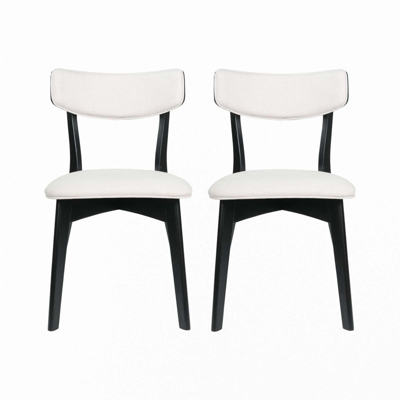 Chaise de salle à manger (ensemble de 2), Beige clair
