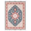 Tapis de zone one-of-kind à la main noué la new age rose/bleu 4 pi 11 po x 6 pi 11 po Lilburn