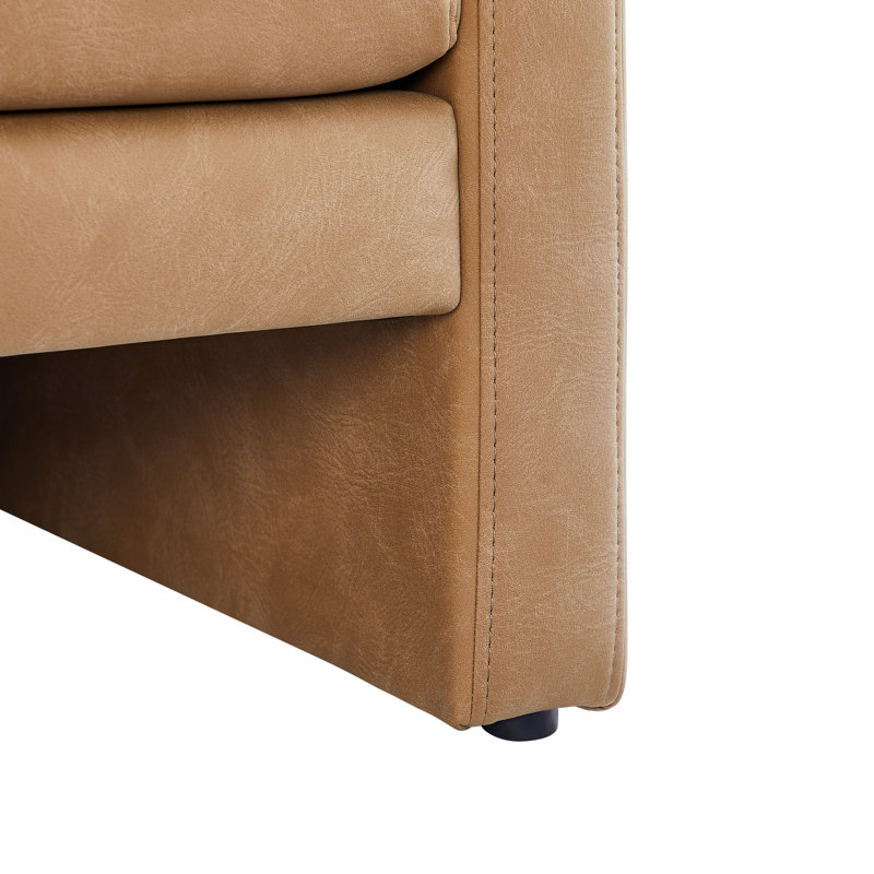 Fauteuil en simili cuir brun Tulo Tulo