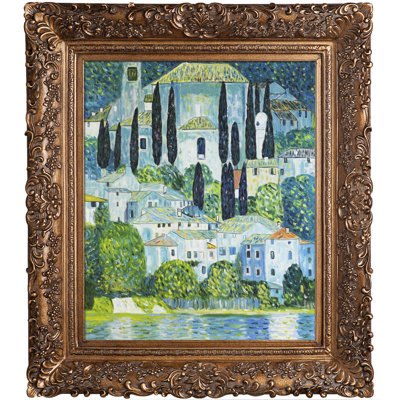 " Church In Cassone (Landscape With Cypress) " by Gustav Klimt Painting Print