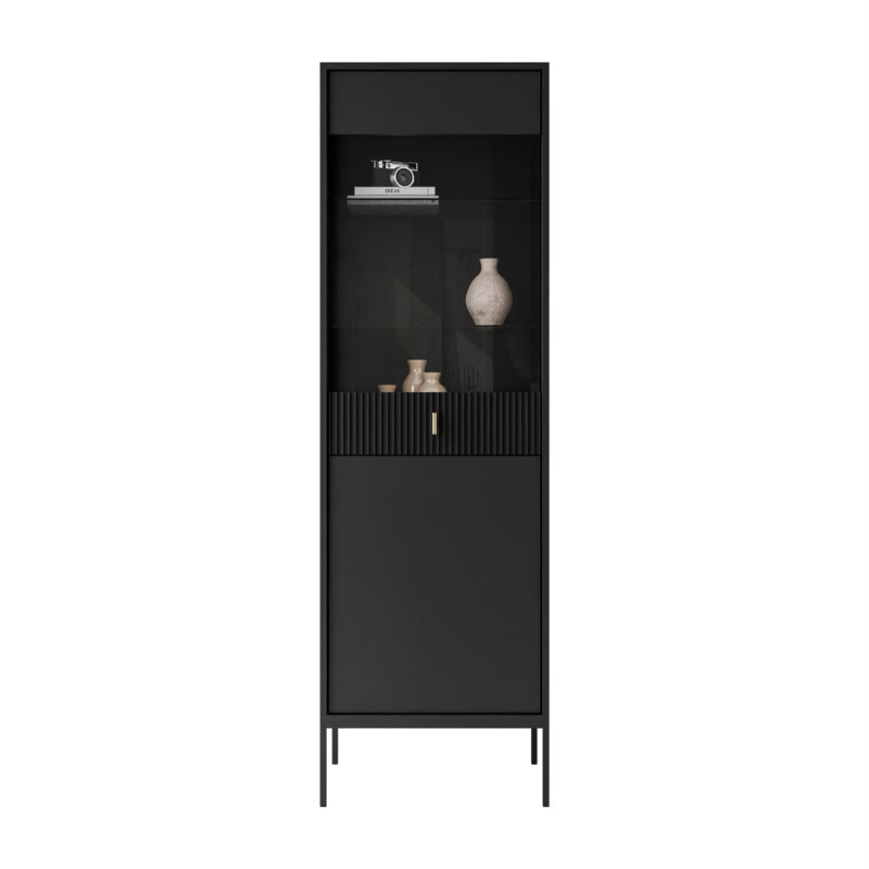 54cm Sideboard, Black/Black Matte