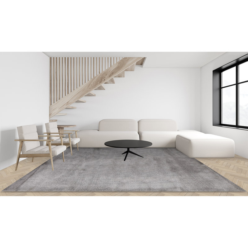 Monaco Area Rug in Dark Gray, Rectangle 12' x 18'