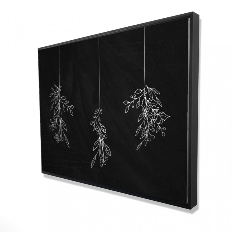 Mistletoe Print On Canvas