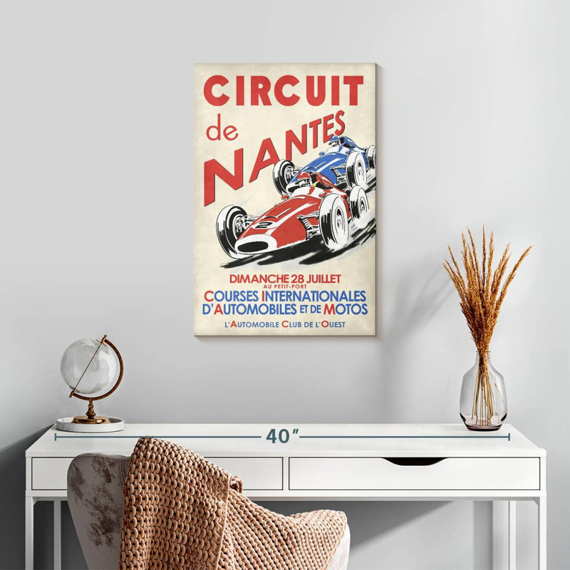 Circuit de nantes - 1946, H 24 po x l 16 po