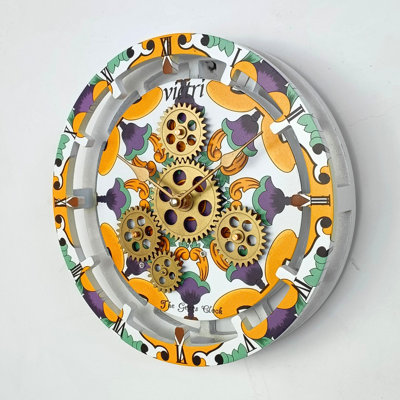 Solid + Manufactured Wood Wall Clock