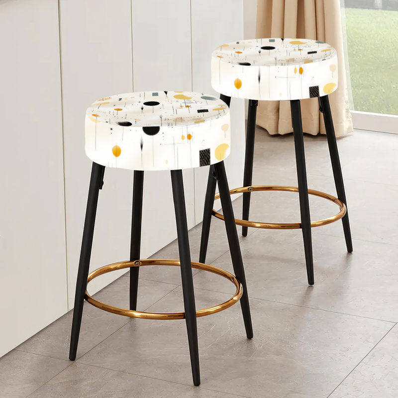 Ensemble de 2 tabourets de bar Boho