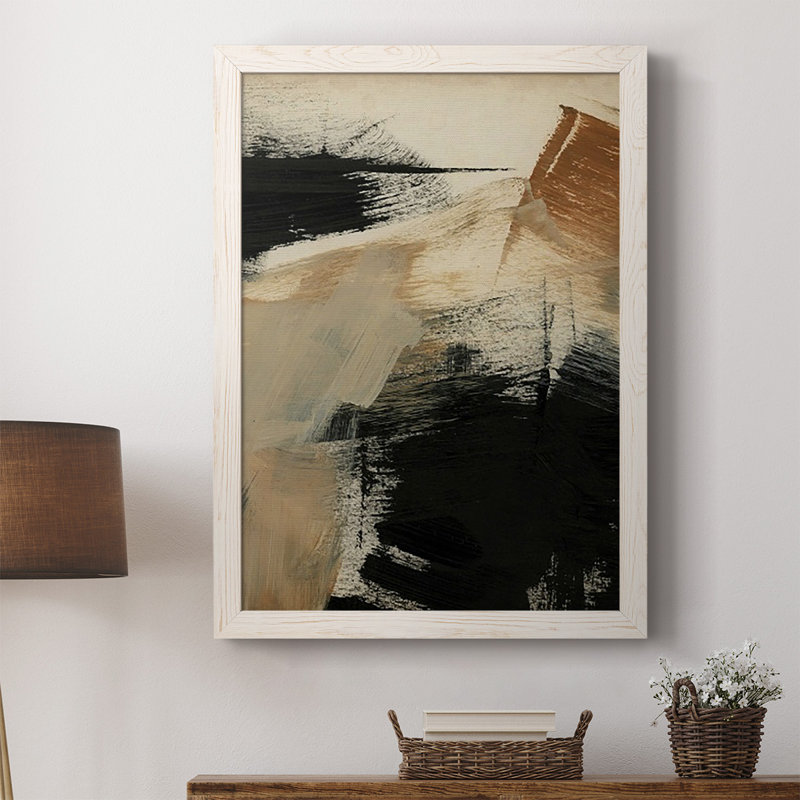 Baked Paintstrokes III - Reproduction de photo sur toile simple, H 37,5 po x l 27,5 po x P 1 po, Blanc