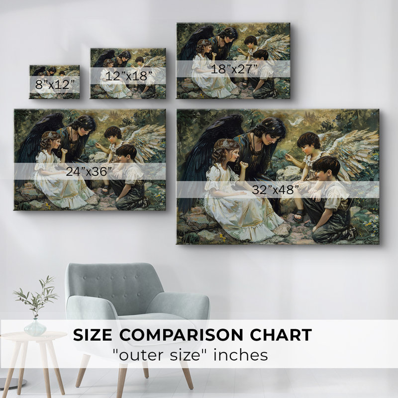 Angels From Above-XCI -Gallery Wraraped Cavas, 12 x 18