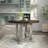 Crystell Round Solid Wood Base Dining Table