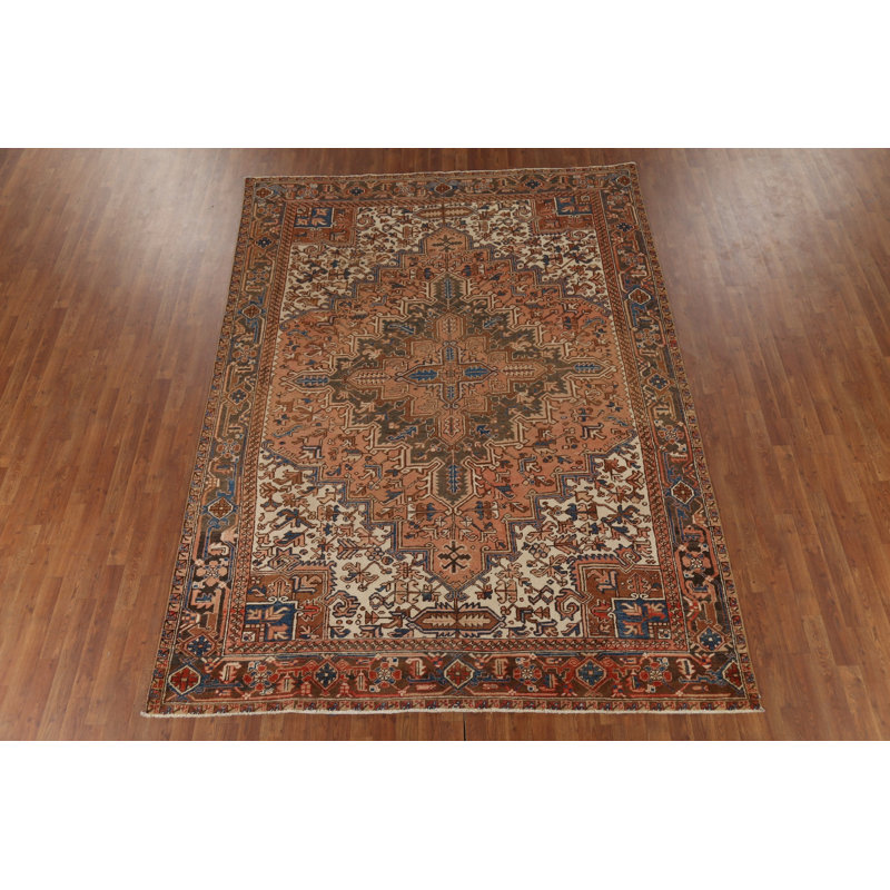 Tapis géométrique rétro 8 x 10
