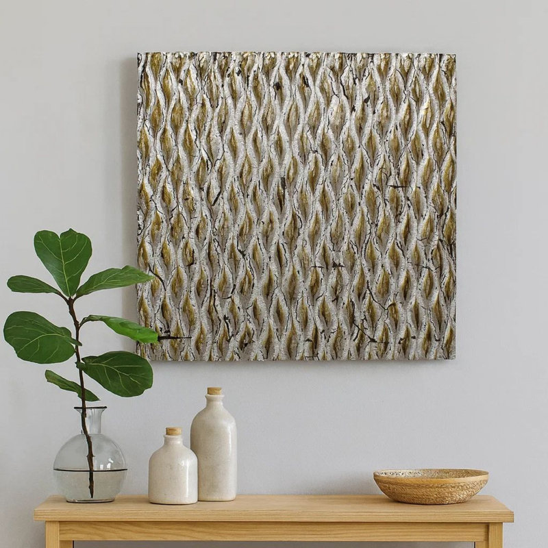 Industrial Abstract Wall Decor, 36" H x 36" W x 1" D