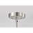 Satin Nickel Clear Dimpled Glass Single Light Pendant Light