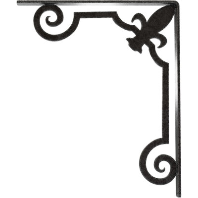 Support en fer forgé Fleur De Lis