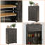 Armoire buffet à porte de grange foncée avec tiroir et tablette réglable brun foncé de 23,5 po de largeur pour cuisine, salon, chambre à coucher-233545530