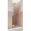 Porte de douche à charnière en verre sans cadre 34,25 po x 78 po Halo-35936518
