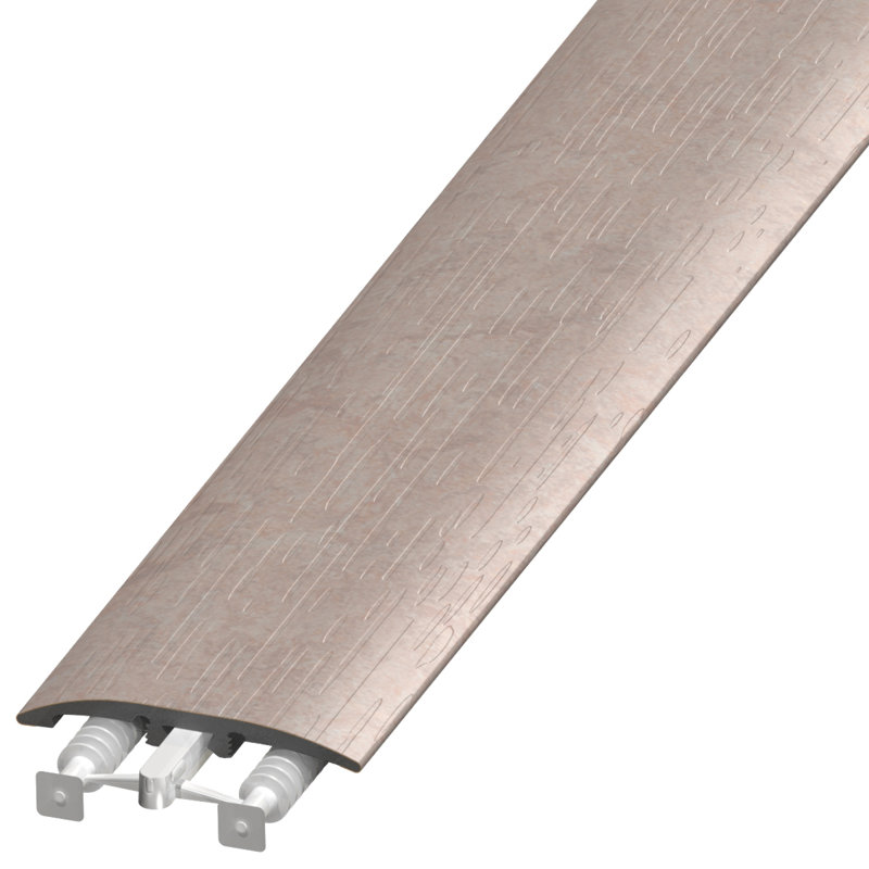 Plastique 0,25 po d'épaisseur x 2 po de largeur x 94 po de longueur tout usage, Bouleau argent