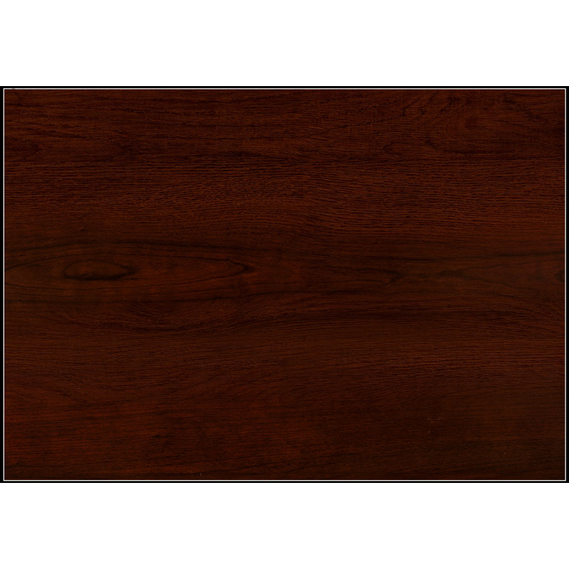 Narrow Corner Accent Table, Contemporary Design For Entryway, Space-Saving And Stylish, Brown Laminate Finish, Cherry