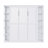 Queen Murphy Bed, 89.7-Inch Foldable Wall Bed, With Storage Cabinet, With Hardware Bed Frame And Solid Wood Support Strips, Hidden Bed Frame, Suitable For Bedrooms, Guest Rooms, White